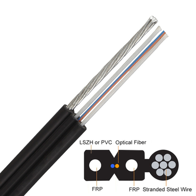 Cable óptico de la fibra de GJYXFCH ANATEL FTTH cable de descenso del 1/2/4 bases