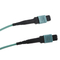 12 la fibra óptica MTP del cable del tronco de la fibra OM3 MPO remienda el cordón LSZH el 1M Type B