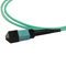 12 la fibra óptica MTP del cable del tronco de la fibra OM3 MPO remienda el cordón LSZH el 1M Type B
