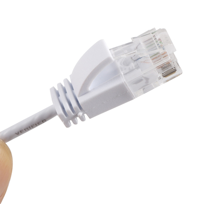 Cable ultra delgado del remiendo del cordón de remiendo de Cat6A UTP Gigabit Ethernet 500MHZ Rj45
