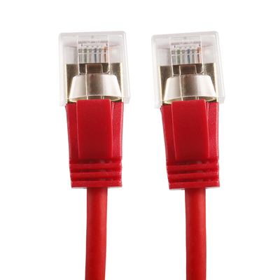 Ventaja delgada delgada adicional del remiendo de Ethernet de los cordones de remiendo del cobre de 500MHZ FTP Cat6a STP