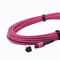 Cables de fribra óptica con varios modos de funcionamiento Om4 del cordón de remiendo de 12F MPO MTP los 50/125μm para las telecomunicaciones