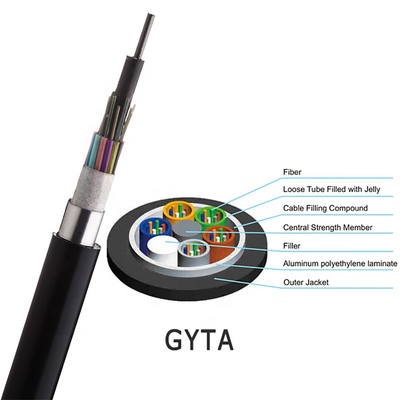 2-288 las fibras GYTA sueltan el cable de fribra óptica del tubo con la cinta 3km/roll acorazado del APL