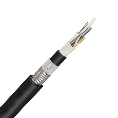 cable subterráneo de fibra óptica enterrado directo del cable de fribra óptica GYFTY53 de 12Cores los 2km