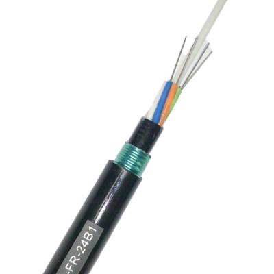 cable subterráneo de fibra óptica enterrado directo del cable de fribra óptica GYFTY53 de 12Cores los 2km
