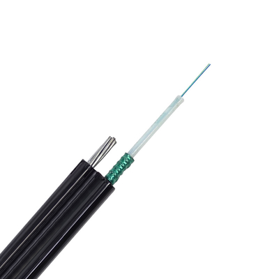 Uni cuadro 8 corazones autosuficientes del tubo GYXTC8S del cable de la fibra óptica 12