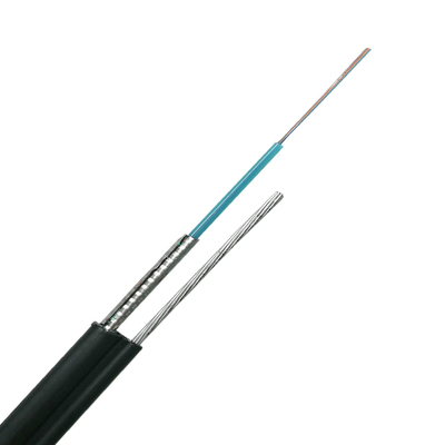 Uni cuadro 8 corazones autosuficientes del tubo GYXTC8S del cable de la fibra óptica 12