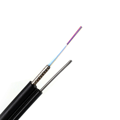 Uni cuadro 8 corazones autosuficientes del tubo GYXTC8S del cable de la fibra óptica 12