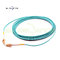 3.0m m Om4 Lc al cordón de remiendo a dos caras de la fibra del cable del remiendo de la fibra del Lc para FTTH