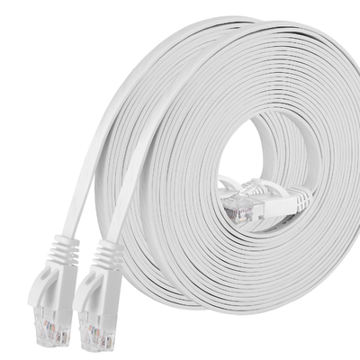 32AWG LAN fino de lim de remiendo del indicador Cat6 UTP de la red plana del cordón RJ45